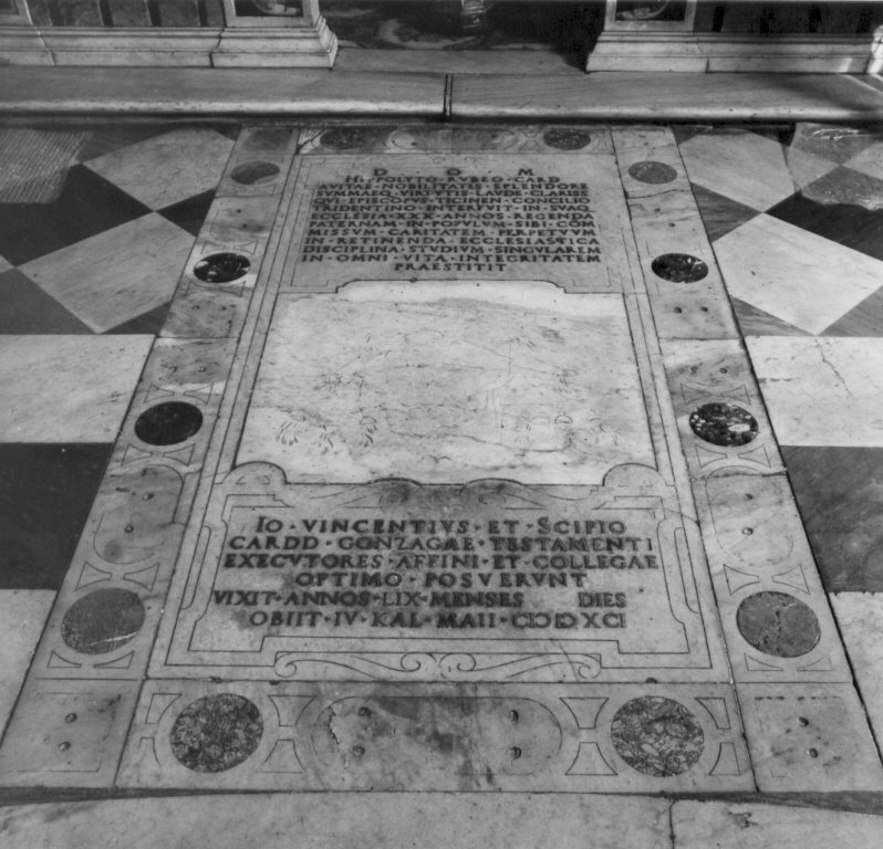 lastra tombale - ambito romano (sec. XVI)